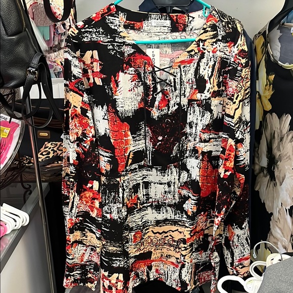 Coofandy Tops - 2 Abstract Print Women's Tops by Coofandy